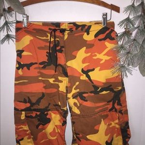 Orange Camo utility pants
